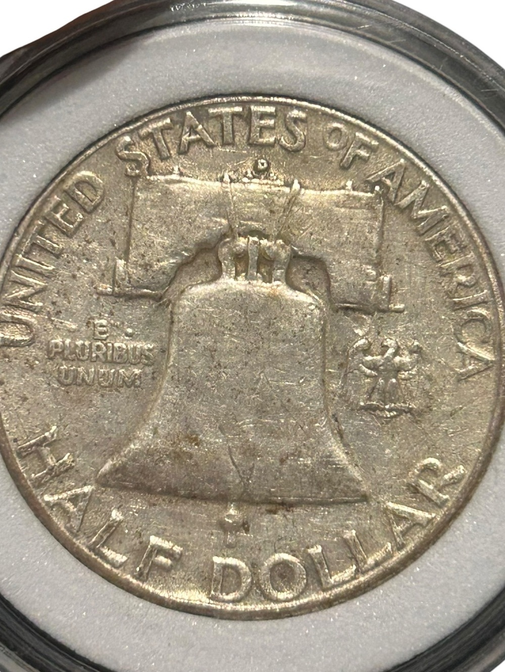1961-D Franklin Half Dollar Silver Coin - Liberty In God We Trust - Picture 3 of 10